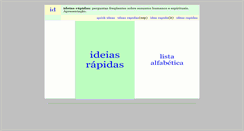 Desktop Screenshot of ideiasrapidas.org